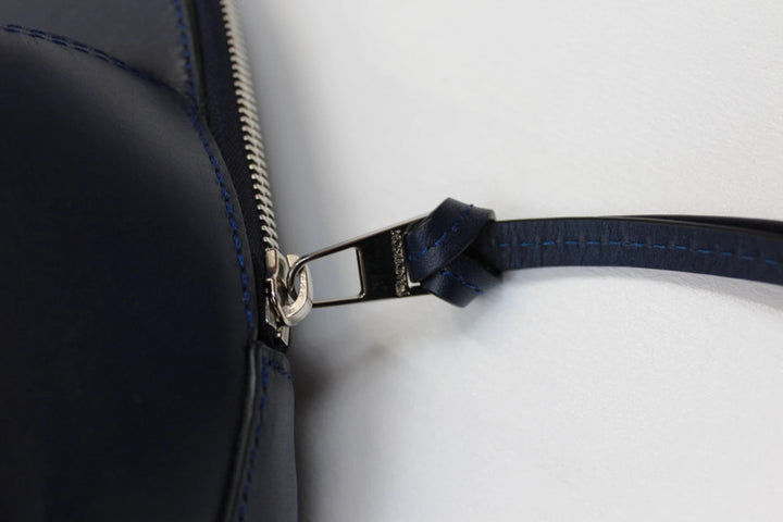 JW Anderson Navy Smooth Leather Cap Bag Crossbody Shoulder Bag Runway Unisex