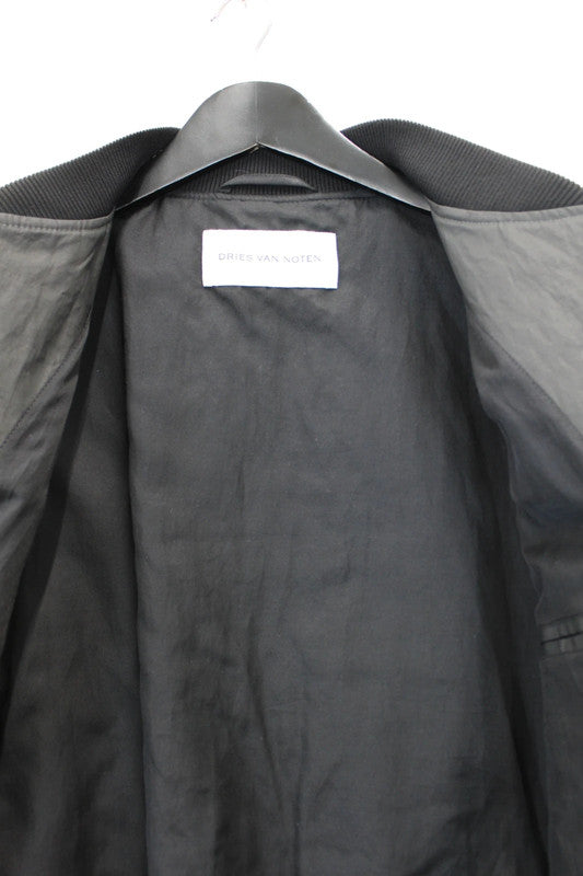 Dries Van Noten Volker Bomber Jacket Black Cream Large