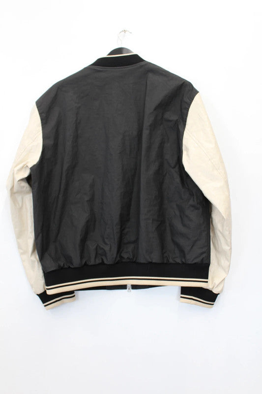 Dries Van Noten Volker Bomber Jacket Black Cream Large