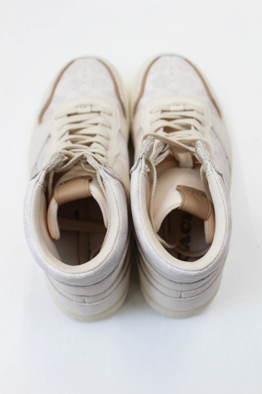 Coach Chalk Signature Canvas High-Top Court Trainers UK5.5