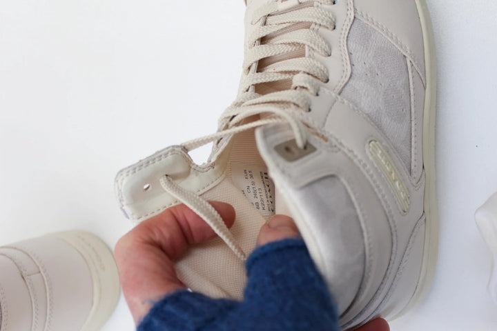 Coach Chalk Signature Canvas High-Top Court Trainers UK5.5