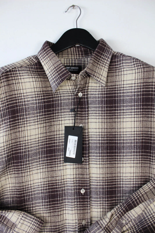Raf Simons Big Fit Shirt “The Others” SS20/20AW Cream Burgundy Check EU50