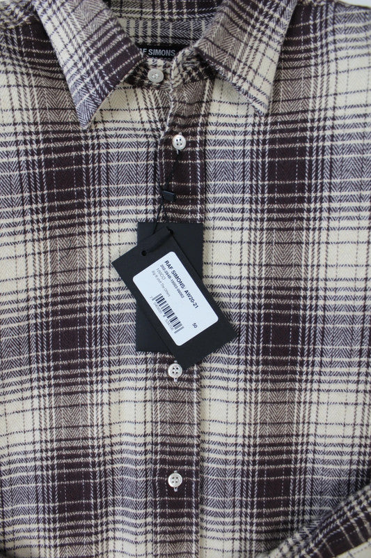 Raf Simons Big Fit Shirt “The Others” SS20/20AW Cream Burgundy Check EU50