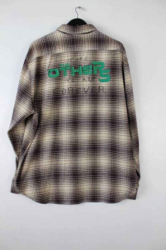 Raf Simons Big Fit Shirt “The Others” SS20/20AW Cream Burgundy Check EU50