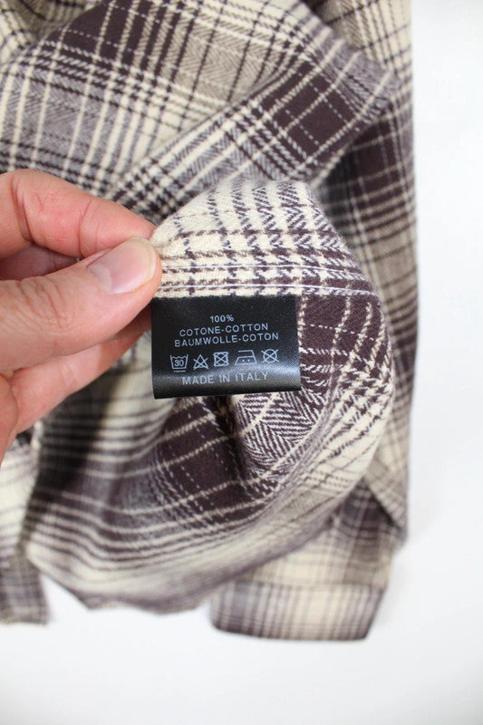 Raf Simons Big Fit Shirt “The Others” SS20/20AW Cream Burgundy Check EU50