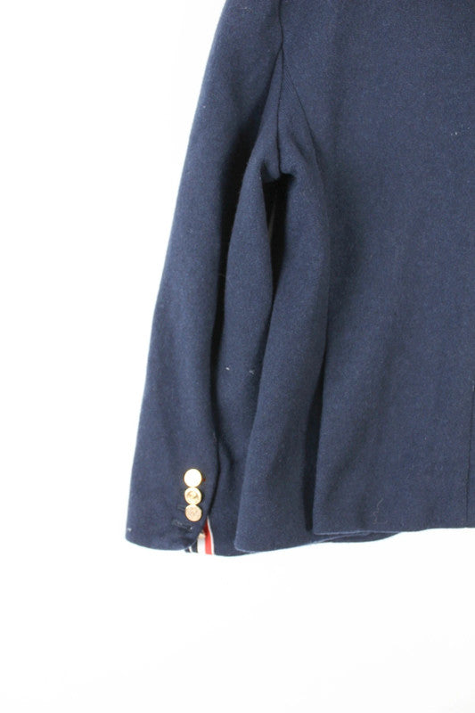 Thom Browne Navy Wool Sack Jacket EU40