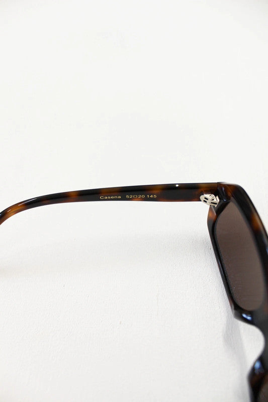 Corlin Eyewear Cannes Tortoise Rectangular Sunglasses