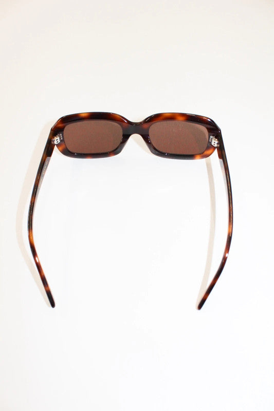 Corlin Eyewear Cannes Tortoise Rectangular Sunglasses