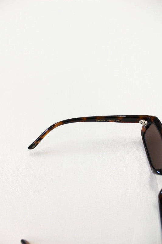 Corlin Eyewear Cannes Tortoise Rectangular Sunglasses