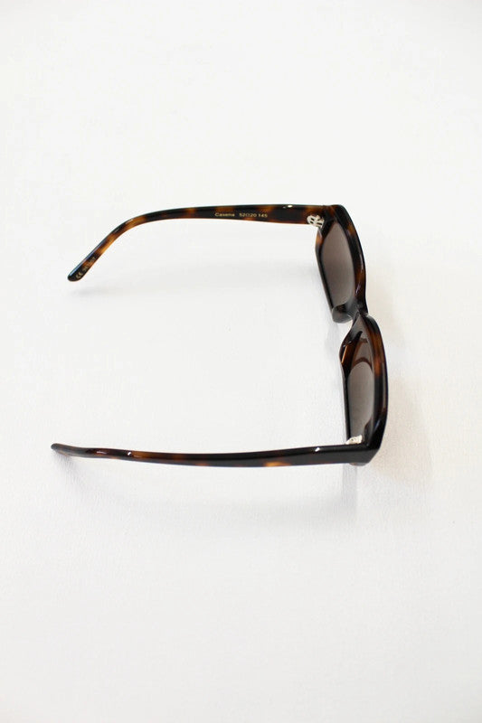Corlin Eyewear Cannes Tortoise Rectangular Sunglasses