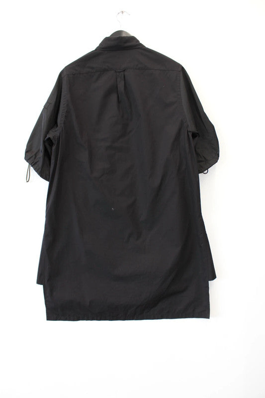 Prada Black Re-Nylon & Poplin Shirt Dress – IT38 / UK6