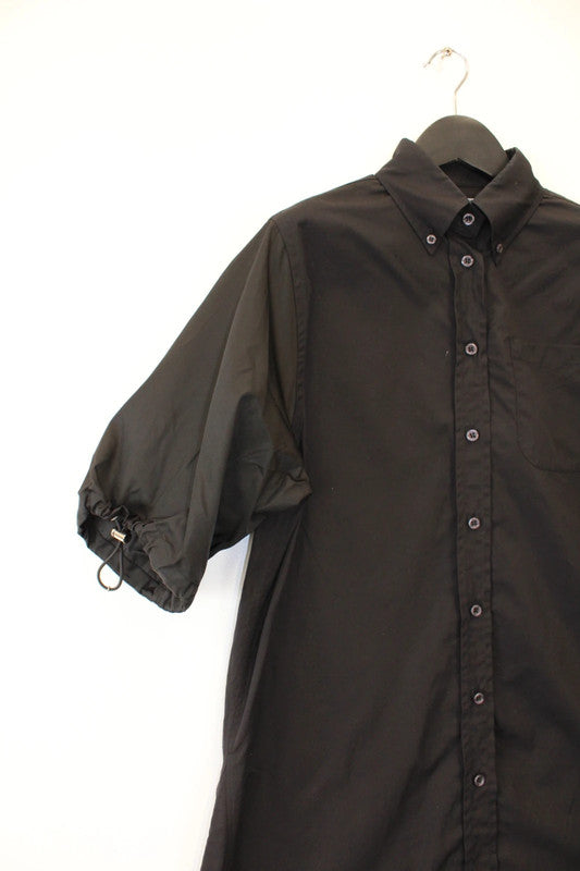 Prada Black Re-Nylon & Poplin Shirt Dress – IT38 / UK6