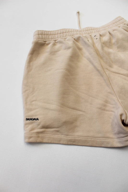 Pangaia Organic Cotton Sweat Shorts – Beige/Stone – XS