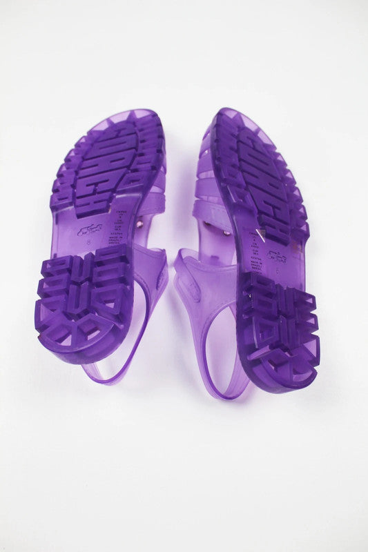 BNWT Coach Jelly Fisherman Sandals Orchid Purple UK5.5