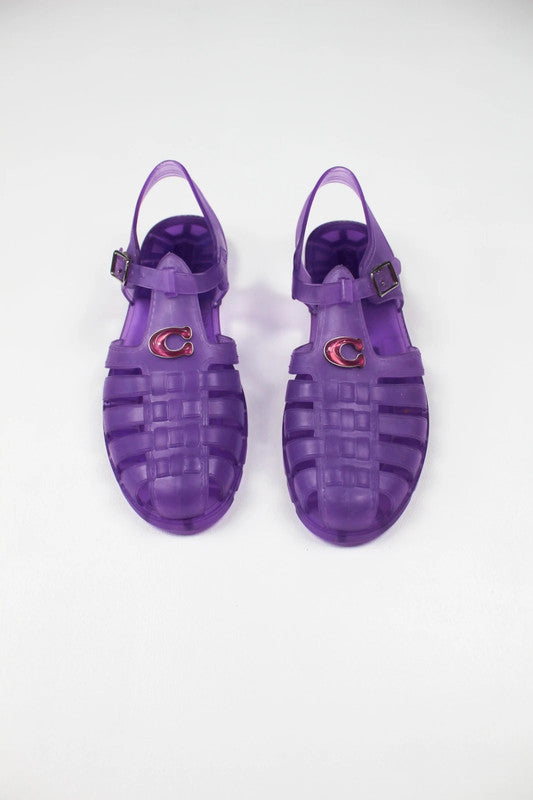 BNWT Coach Jelly Fisherman Sandals Orchid Purple UK5.5