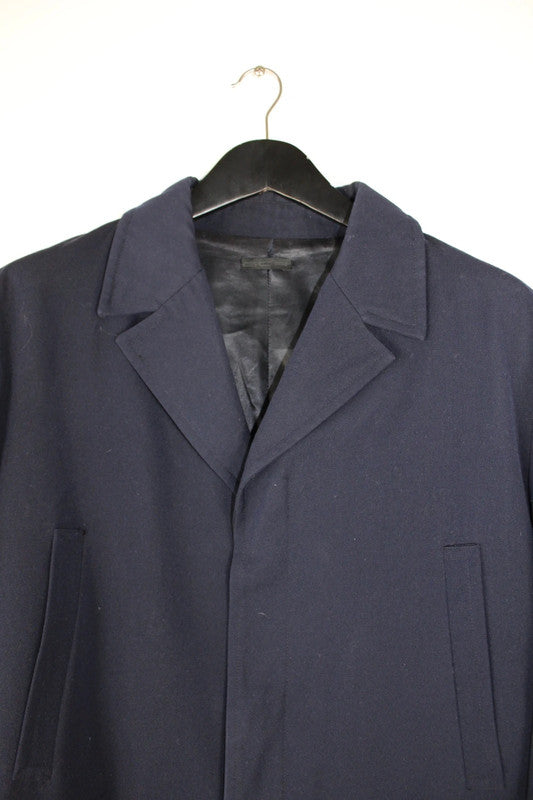 Vintage Men’s Gian Carlo Rossi Navy Wool Overcoat Large