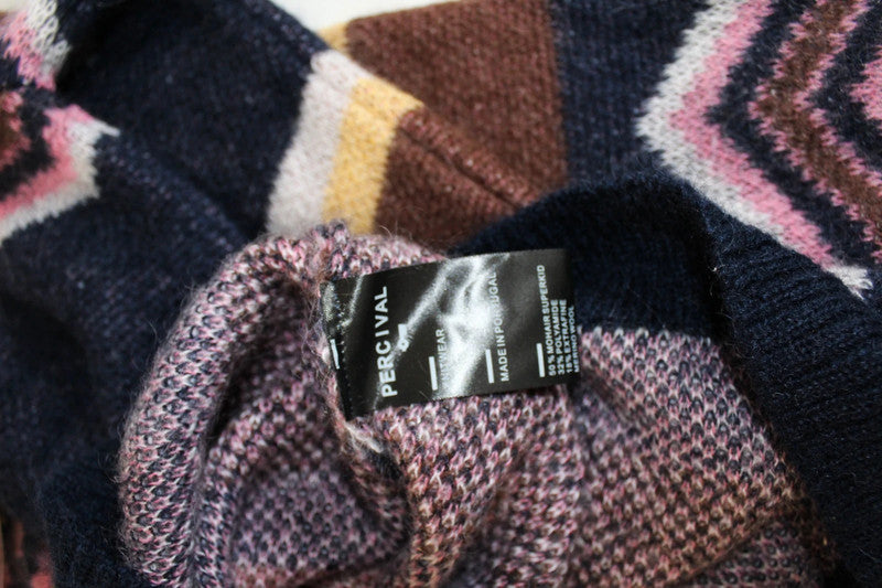 BNWT Percival x Harry Lambert Zigzag Mohair-Blend Cardigan XS