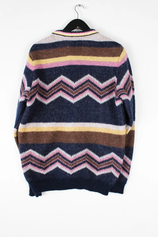 BNWT Percival x Harry Lambert Zigzag Mohair-Blend Cardigan XS