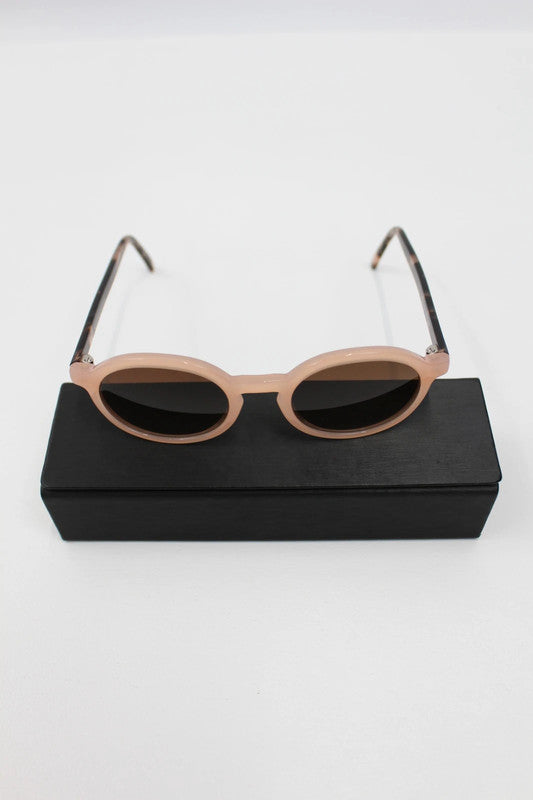 Andy Wolf 4610 Oval Sunglasses Pink/Tortoise Handmade in Austria