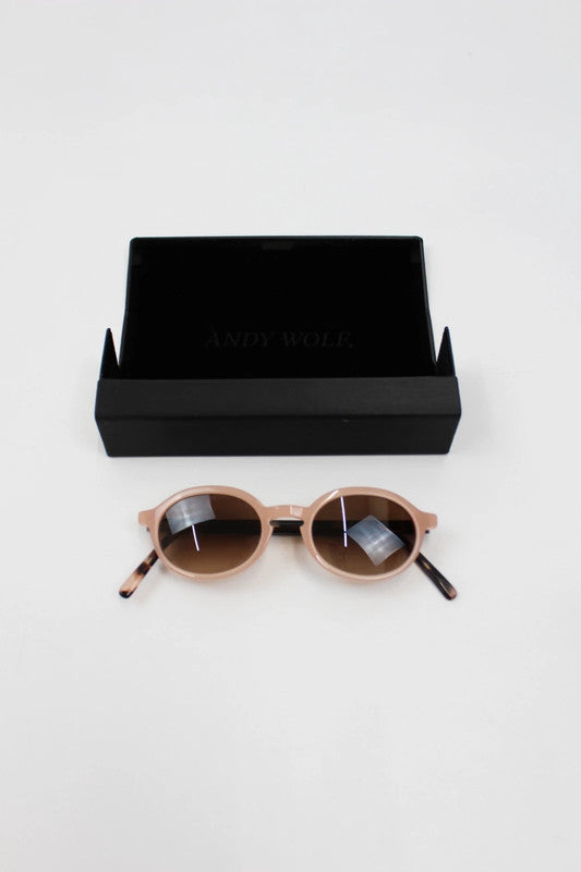 Andy Wolf 4610 Oval Sunglasses Pink/Tortoise Handmade in Austria