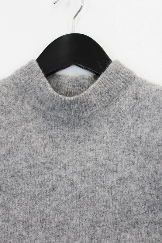 Samsøe Samsøe Sajeanne Alpaca Wool Knitted Vest Top Light Grey XS