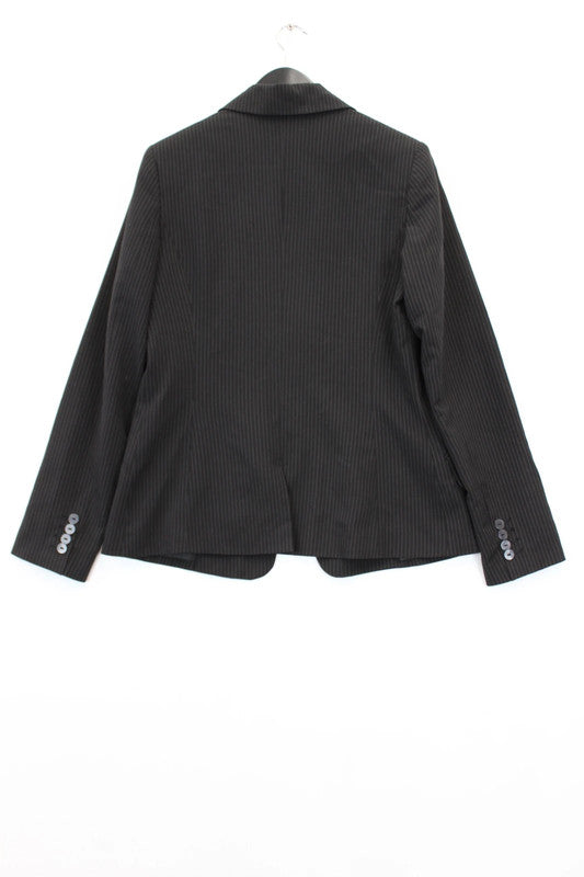 Byblos Charcoal Grey Pinstripe Tailored Blazer Small