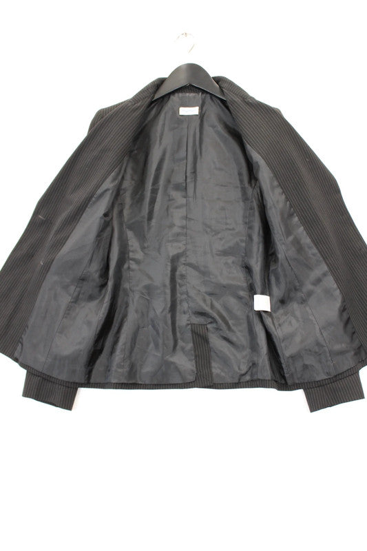 Byblos Charcoal Grey Pinstripe Tailored Blazer Small