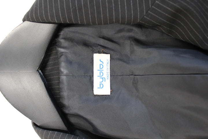 Byblos Charcoal Grey Pinstripe Tailored Blazer Small