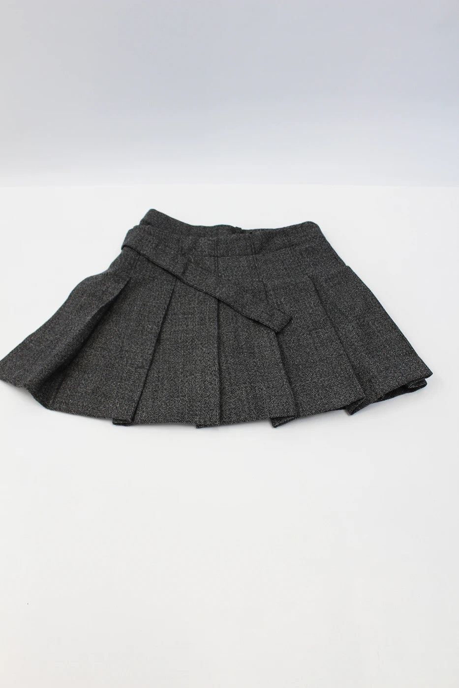 Christian Dior Winter 2024 Pleated Skort - Grey Wool - Size FR 36