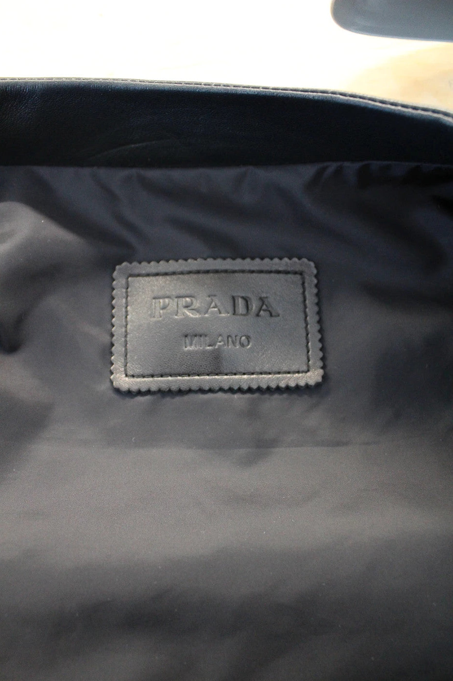 BNWT Prada Nappa Leather Bomber Jacket - Black - Size 54 (XL)