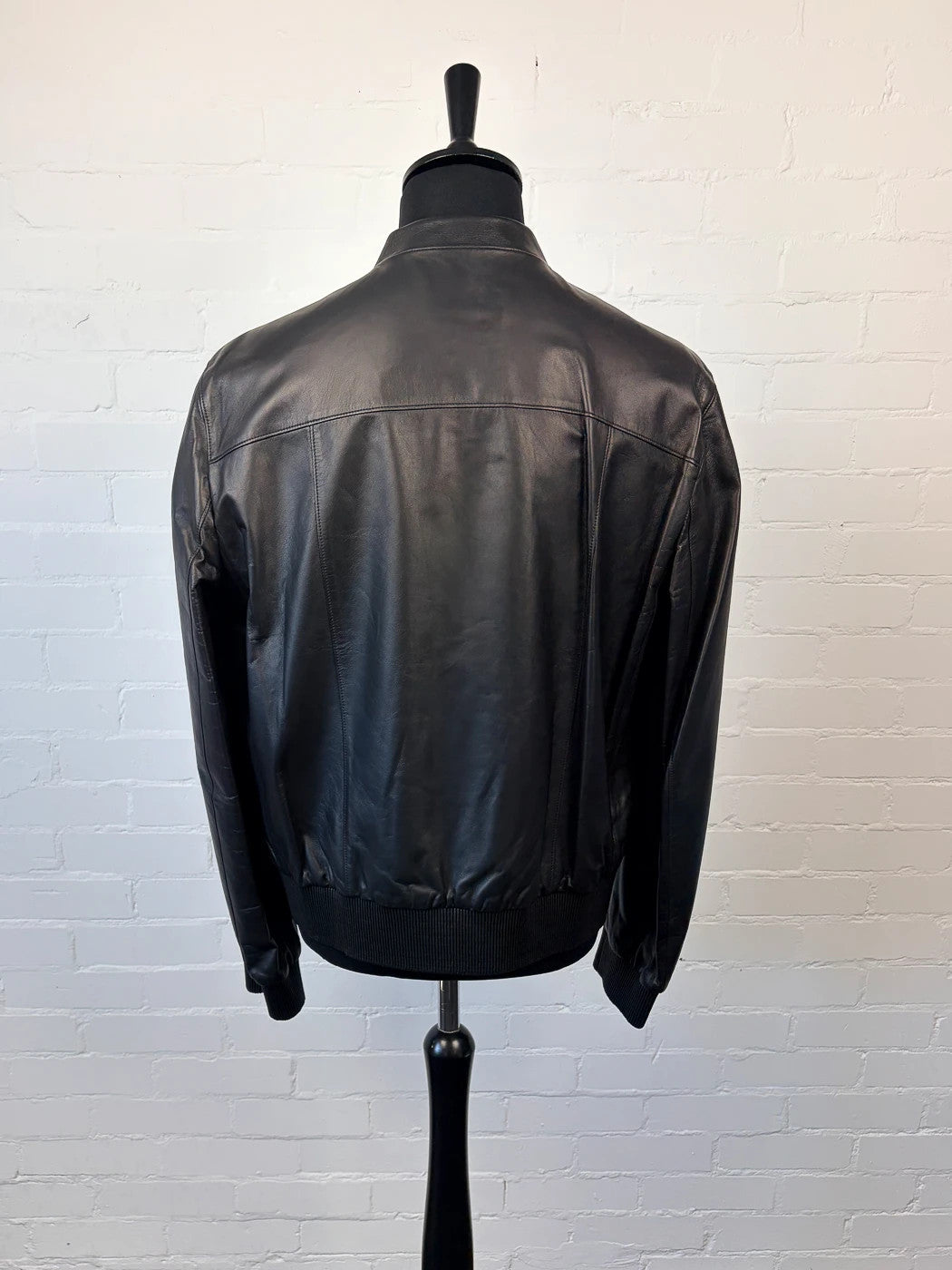 BNWT Prada Nappa Leather Bomber Jacket - Black - Size 54 (XL)