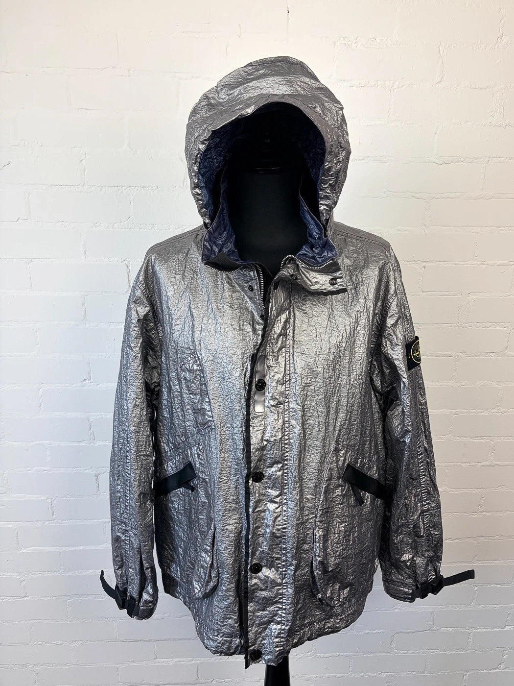 Stone Island SS25 Metal Cover Jacket - Silver / Lavender - XL