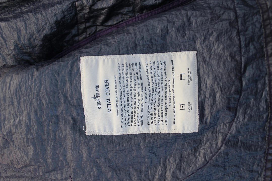 Stone Island SS25 Metal Cover Jacket - Silver / Lavender - XL