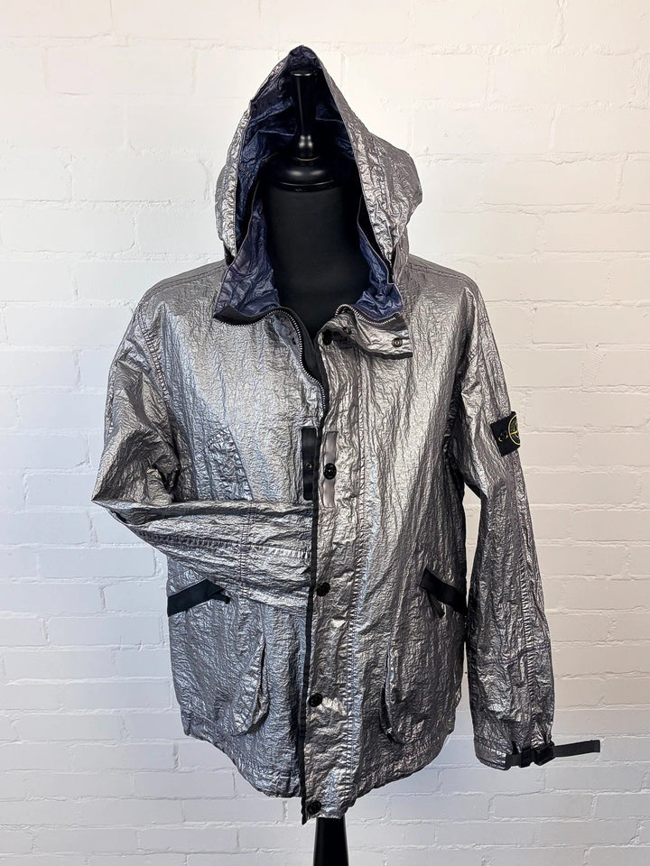 Stone Island SS25 Metal Cover Jacket - Silver / Lavender - XL