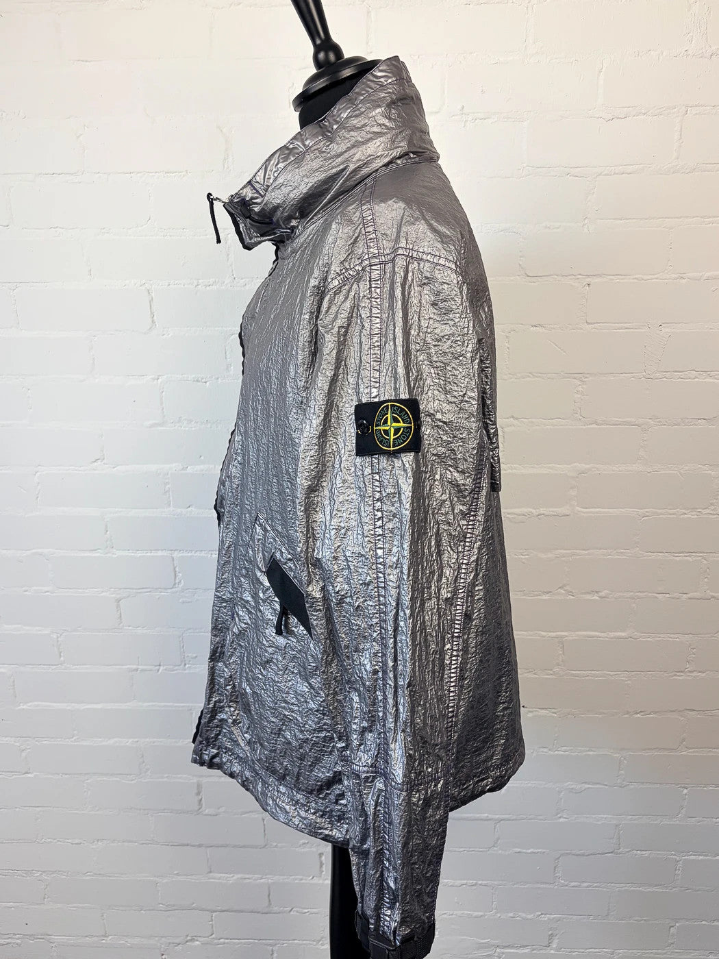 Stone Island SS25 Metal Cover Jacket - Silver / Lavender - XL