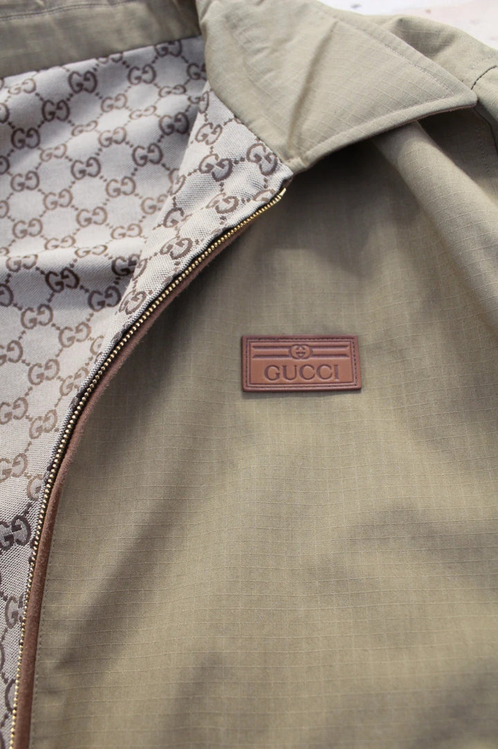 Gucci Reversible GG Canvas Jacket - Camel/Ebony - Size 54