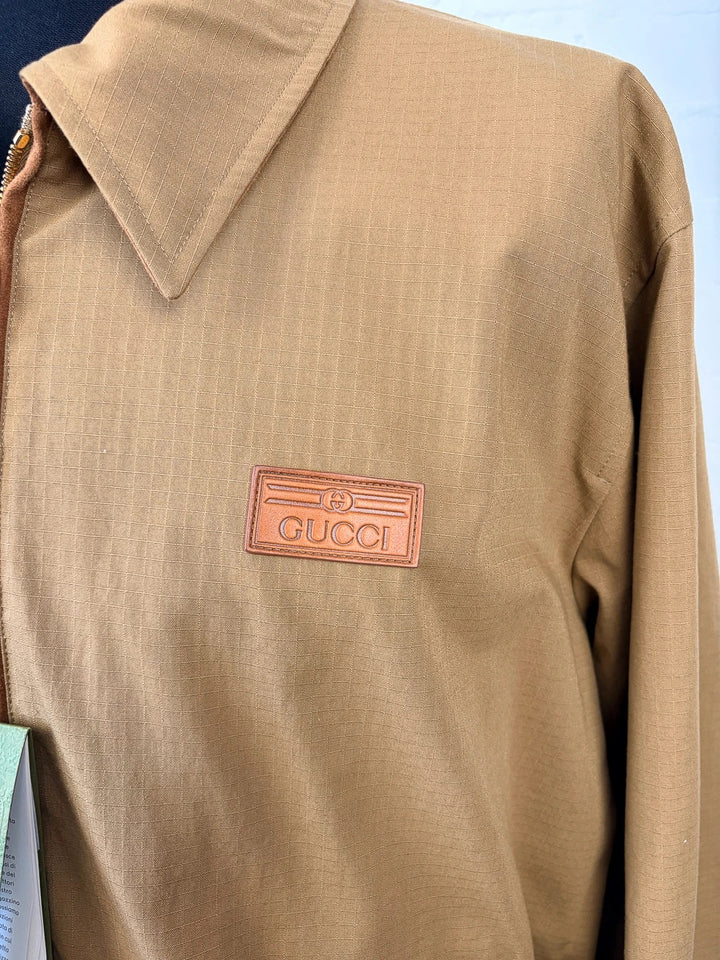 Gucci Reversible GG Canvas Jacket - Camel/Ebony - Size 54