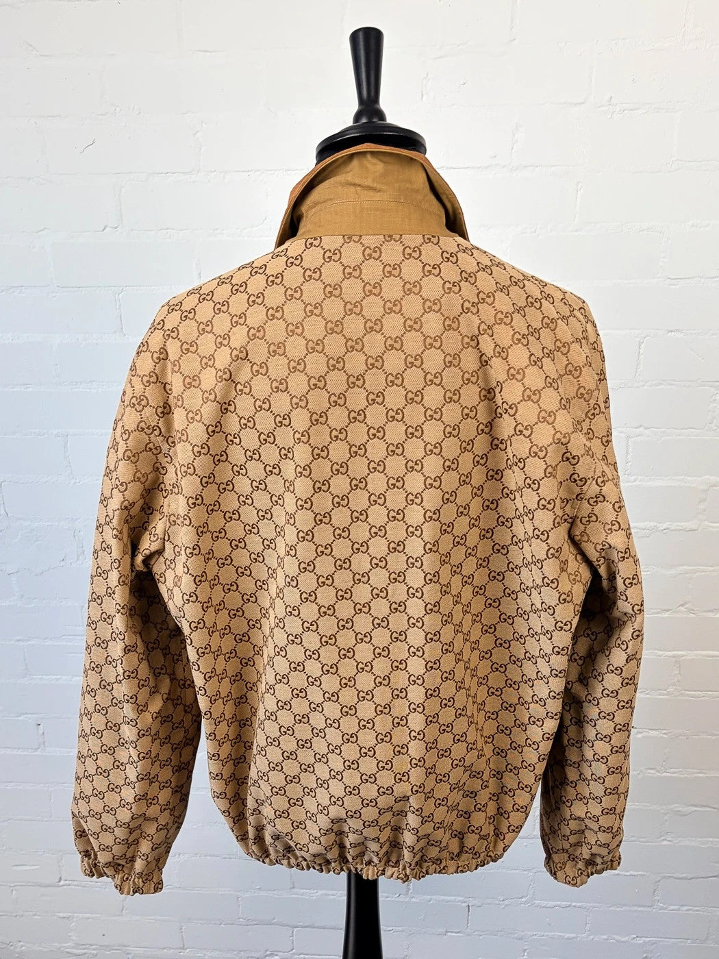 Gucci Reversible GG Canvas Jacket - Camel/Ebony - Size 54