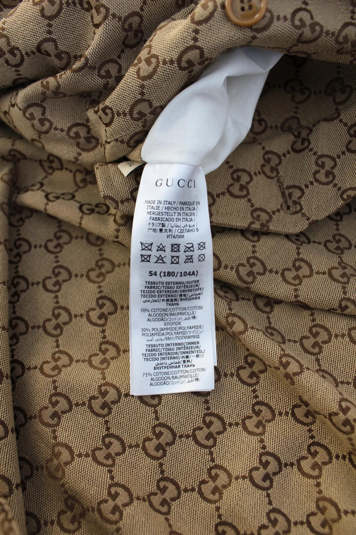 Gucci Reversible GG Canvas Jacket - Camel/Ebony - Size 54