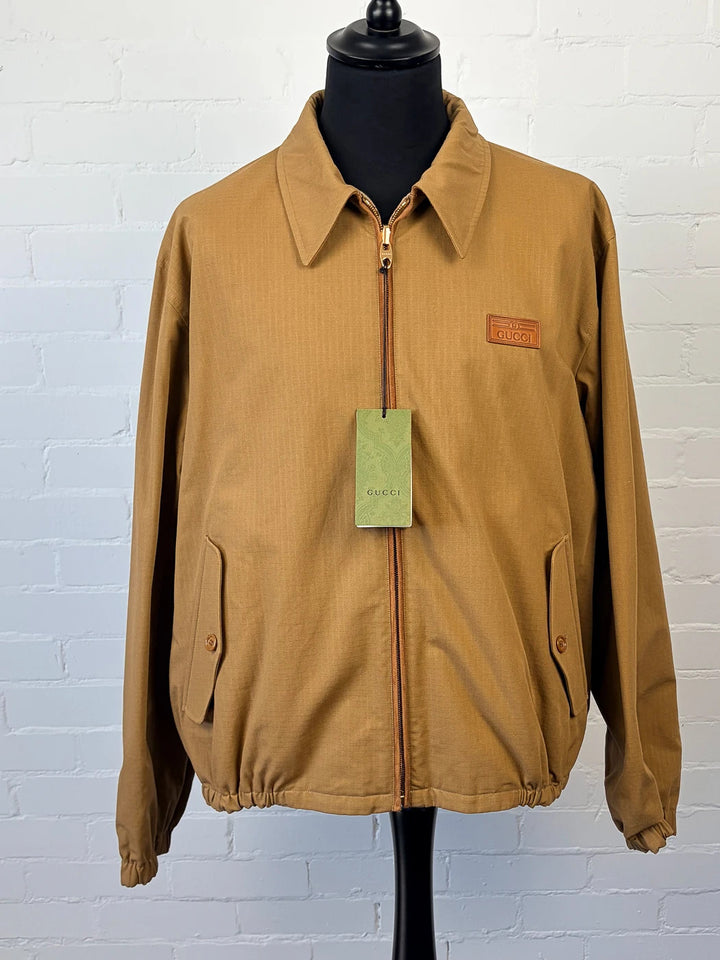 Gucci Reversible GG Canvas Jacket - Camel/Ebony - Size 54
