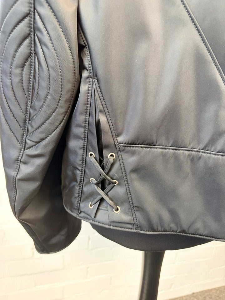 Authentic Prada Re-Nylon Moto Jacket - Padded Detail - Black