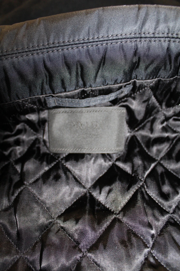 Authentic Prada Re-Nylon Moto Jacket - Padded Detail - Black