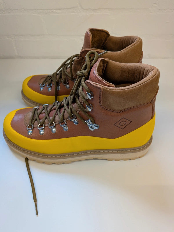 Diemme x Gant Roccia Vet Hiking Boots Brown Yellow Solar Power Leather EU 43 UK 9