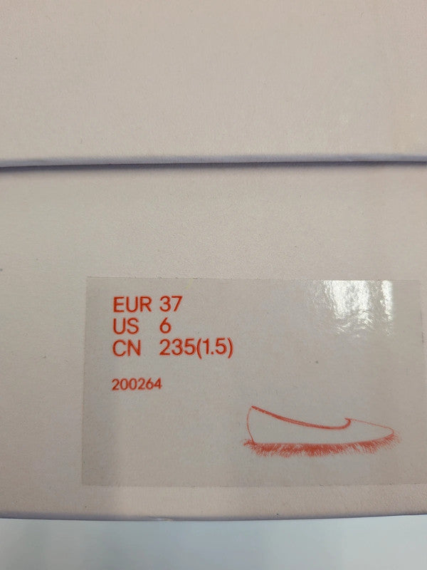 Simone Rocha x H&M Red Feather Satin Pointed Ballet Flats Pumps New Box EU37 UK4