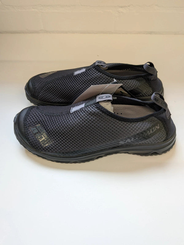 Salomon RX Moc 3.0 Advanced Black Pewter Slip On Recovery Shoes New UK10.5