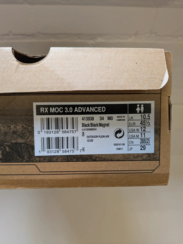 Salomon RX Moc 3.0 Advanced Black Pewter Slip On Recovery Shoes New UK10.5