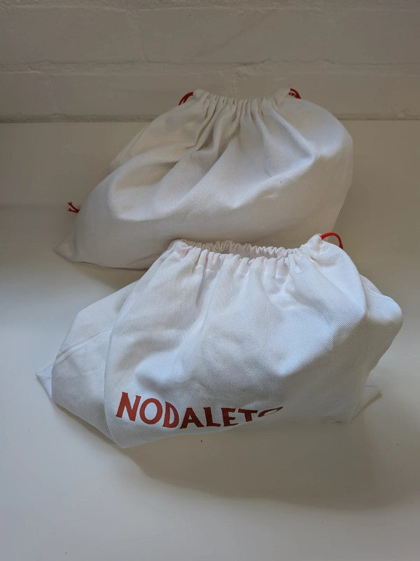 Nodaleto Bulla Babies White Patent Leather Chunky Mary Jane Heels Box EU 36 UK 3