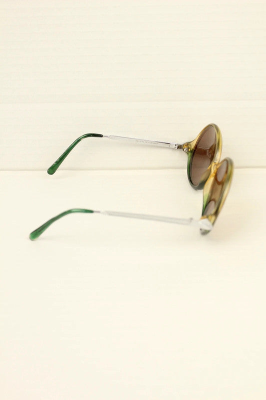 Vintage 80s Saphira Two Tone Oval Sunglasses