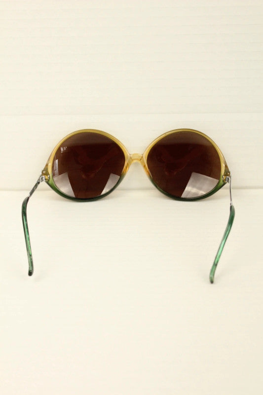 Vintage 80s Saphira Two Tone Oval Sunglasses