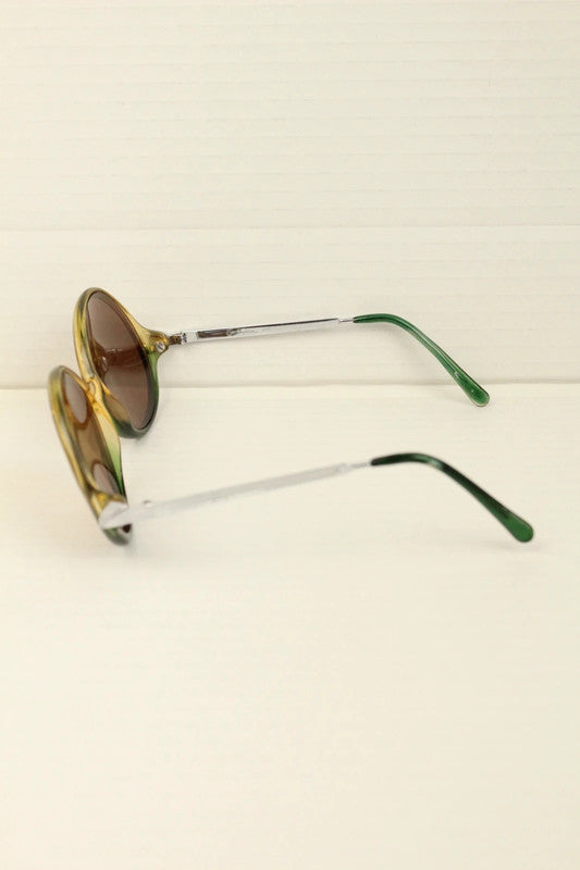 Vintage 80s Saphira Two Tone Oval Sunglasses